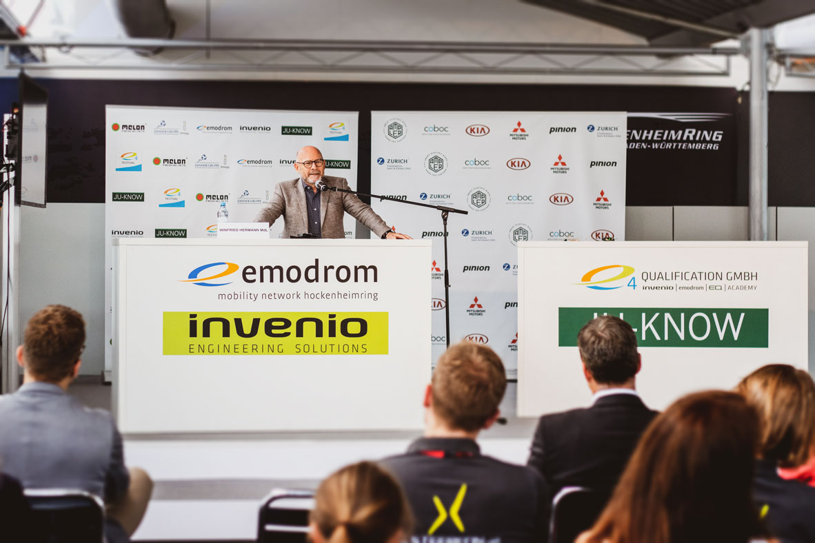 Winfried Hermann auf dem e4 Testival